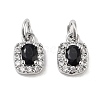 Brass Micro Pave Cubic Zirconia Pendants KK-B102-03P-1