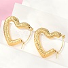 304 Stainless Steel Hoop Earrings for Women EJEW-U046-06A-G-2