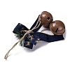 Christmas Theme Cloth Bowknot Pendant Decorations HJEW-Q002-01D-3