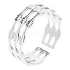 Titanium Steel Open Cuff Rings YQ8518-1-1