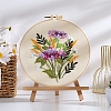 DIY Flower Pattern Embroidery Kits PW-WG8BD82-04-1