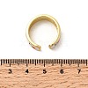 Brass Enamel Cuff Rings RJEW-P166-05G-01-5
