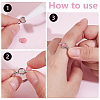 1Pc 925 Sterling Silver Adjustable Ring Components STER-BC0002-66P-02-4