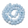 Natural Chalcedony Beads Strands G-S333-8mm-004-1-2
