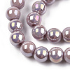 Electroplate Opaque Glass Beads Strands X-GLAA-T032-P6mm-AB07-2