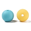 Rubberized Style Imitated Silicone Acrylic Beads MACR-T048-01C-10-2