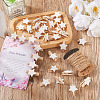 Yilisi 100Pcs 2 Styles Wooden Craft Pegs Clips WOOD-YS0001-05-11