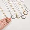 FIBLOOM 6Pcs 6 Style Synthetic Quartz Crystal & Citrine Chips Pendant Necklaces Set NJEW-FI0001-24-3