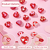 16Pcs 8 Styles Handmade Lampwork Beads LAMP-GA0001-12-4