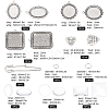 SUNNYCLUE DIY Brooch Making Kits DIY-SC0019-48-2