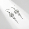 304 Stainless Steel & 201 Stainless Steel Dangle Earrings WGBAA1D-01-1