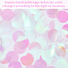 PVC Paillette/Sequin Pendants PVC-WH20005-01G-6