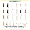  Elit 24Pcs 24 Style Plastic Imitation Pearl Beaded Safety Pin Brooches Set SJEW-PH0001-10-2