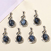 Natural Pietersite Teardrop Pendants PW-WG59668-01-2