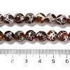 Natural Tibetan Turtle Back Pattern dZi Agate Beads Strands G-B079-A02-02-5