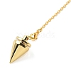 Brass Dowsing Pendulum Big Pointed Cone Pendants KK-H491-05G-2