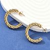 304 Stainless Steel Half Hoop Earrings X-EJEW-F257-10G-1