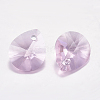 Faceted Glass Rhinestone Pendants RGLA-F053-E-223-2