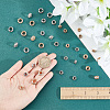 GOMAKERER 60Pcs 6 Style Brass Bead FIND-GO0001-49-3