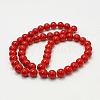 Natural Mashan Jade Round Beads Strands G-D263-14mm-XS31-2