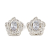 Brass Pave Cubic Zirconia Multi-strand Links ZIRC-F145-05S-01-1