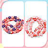 270Pcs 2 Styles Valentine's Day Handmade Polymer Clay Beads CLAY-PA0001-51-3