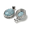 Synthetic Turquoise Pendants G-Z050-06C-2