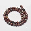 Round Natural Dendritic Jasper Beads Strands G-I176-06-6mm-2