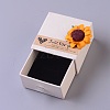 Cardboard Jewelry Ring Box CON-WH0068-74C-04-2