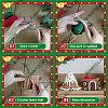 1Set Christmas Theme DIY Crochet Kit for Beginners DIY-SC0027-78B-3