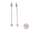 925 Sterling Silver Chain Extenders STER-D036-34AS-1