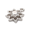 925 Sterling Silver Clear Cubic Zirconia Star Charms STER-U009-06P-2