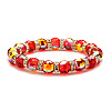 Sparkling Multi-Colored Crystal Glass Bead Bracelet with 96 Facets ST4882306-1