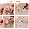 BENECREAT 20pcs Acrylic Wine Glass Charms AJEW-BC0003-69-4