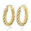 304 Stainless Steel Hoop Earring EJEW-F257-20-2