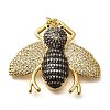 Brass Micro Pave Clear Cubic Zirconia Pendants KK-M309-01G-1