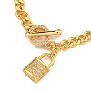 Brass Micro Pave Cubic Zirconia Bracelets BJEW-U008-18G-2