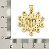 Rack Plating Brass Pave Cubic Zirconia Pendants KK-U029-07G-3