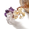 Natural Citrine & Amethyst & Quartz Crystal Chips Tree Display Decorations DJEW-C003-01D-2