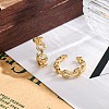 Rack Plating Brass Micro Pave Clear Cubic Zirconia Cuff Earrings for Women EJEW-C125-24E-G-3