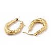 Ion Plating(IP) 304 Stainless Steel Teardrop Chunky Hoop Earrings for Women EJEW-G293-14G-2