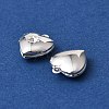 Heart Brass Pendant Rhinestone Settings KK-A276-12S-4