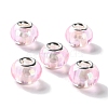 Shell Transparent Copper Buckle Acrylic European Beads OACR-M024-07P-07-1