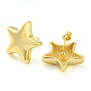 Rack Plating Brass Star Stud Earrings X-EJEW-P242-05G-2