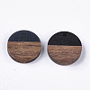 Resin & Walnut Wood Pendants X-RESI-S358-02C-08-1-2