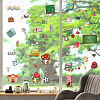 8 Sheets 8 Styles Back-to-school Season PVC Waterproof Wall Stickers DIY-WH0345-126-5