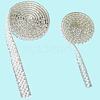 3 Yards 3 Styles Self-adhesion ABS Imitation Pearl with Rhinesatone Hotfix Rhinestone DIY-CY0001-88-6