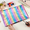 Rainbow Polyester Spandex Stretch Fabric DIY-WH0622-042-3