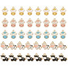 CHGCRAFT 40Pcs 5 Style Alloy Enamel Pendants ENAM-CA0001-80-1