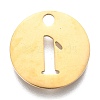 304 Stainless Steel Pendants STAS-F233-01-G-2
